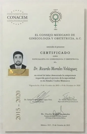 Foto 4 de Dr. Ricardo Morales Velázquez, por Dr. Ricardo Morales Velázquez, Ginecólogo