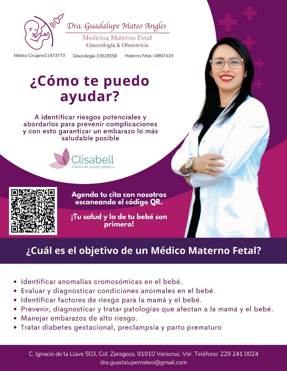 Foto 3 de Dra. Guadalupe Mateo Angles, por Dra. Guadalupe Mateo Angles, Ginecólogo Materno Fetal