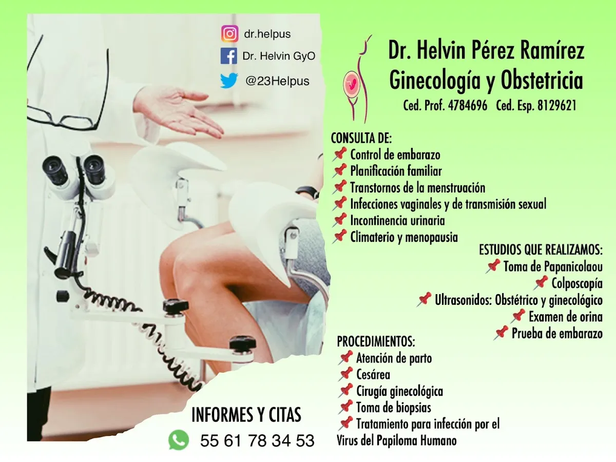 Foto 3 de Dr. Helvin Pérez Ramírez, por Dr. Helvin Pérez Ramírez / Ginecología y Obstetricia / Colposcopía / Ultrasonido