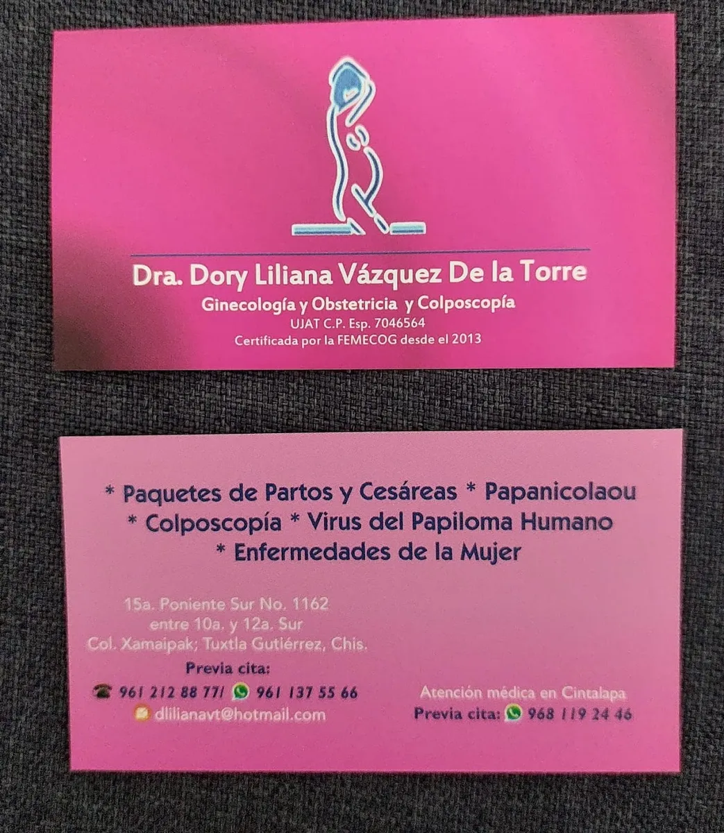 Foto 4 de Dra. Dory Liliana Vázquez de la Torre, por Ginecologa Dra. Dory Liliana Vázquez de la Torre