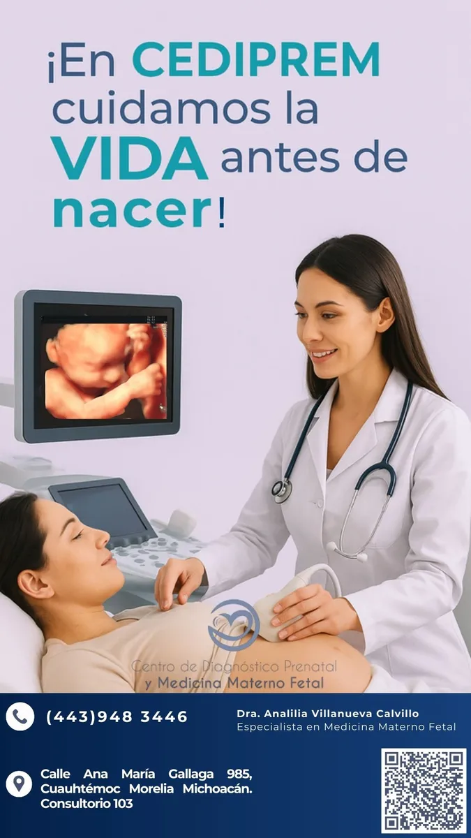 Foto 2 de Dra. Analilia Villanueva Calvillo |Medicina Morelia/Michoacán| Diagnóstico Prenatal| Especializados, por Dra. Analilia Villanueva Calvillo |Medicina Materno Fetal Morelia/Michoacán| Diagnóstico Prenatal|Ultrasonidos Especializados