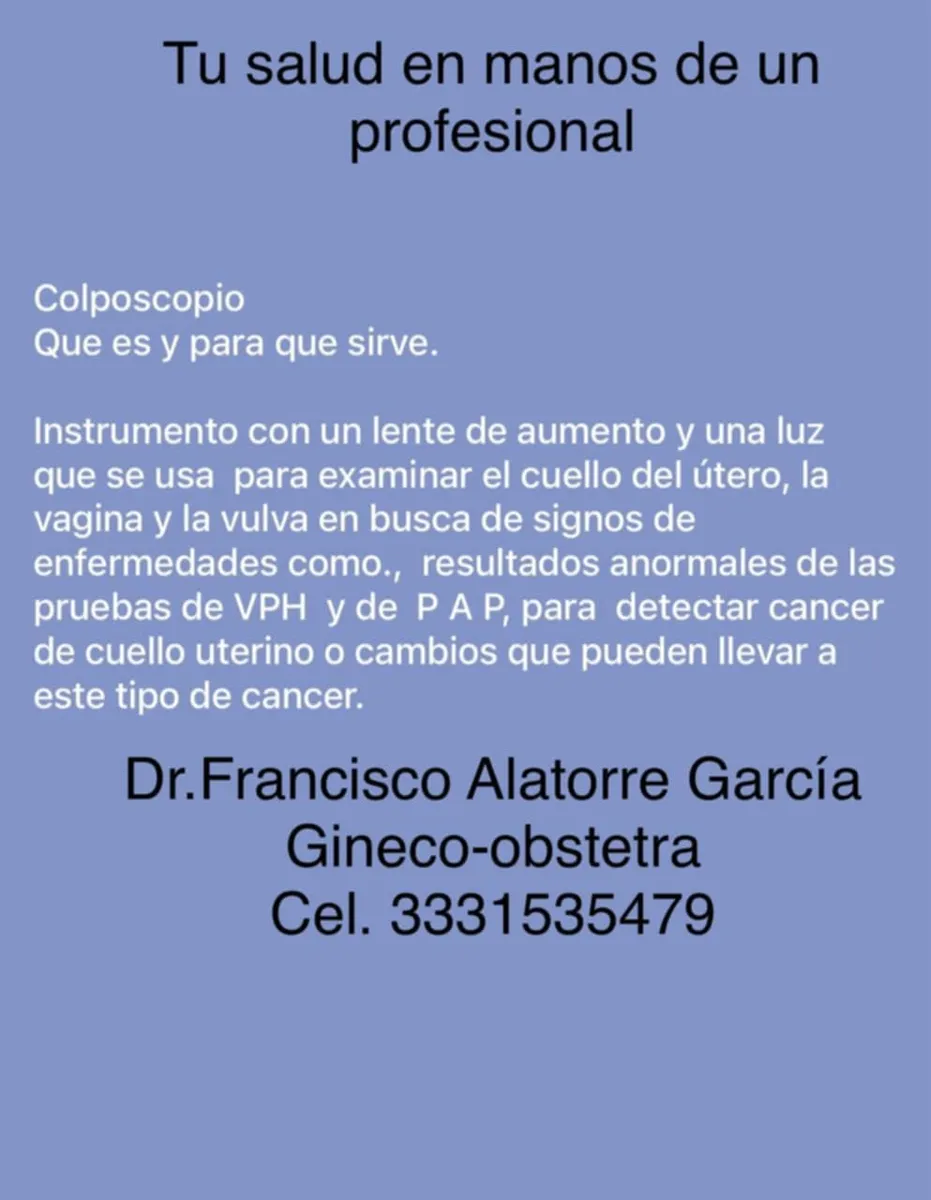 Foto 4 de Dr. Francisco Alatorre Garcia, por Ginecólogo Dr. Francisco Alatorre Garcia