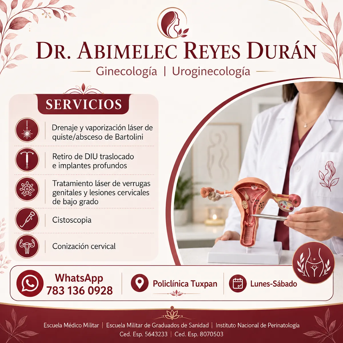 Foto 4 de Dr. Abimelec Reyes Durán, por Dr. Abimelec Reyes Durán , Ginecólogo | Uroginecologo