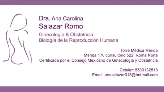 Foto 3 de Dra. Ana Carolina Salazar Romo, por Dra. Ana Carolina Salazar Romo, Ginecólogo