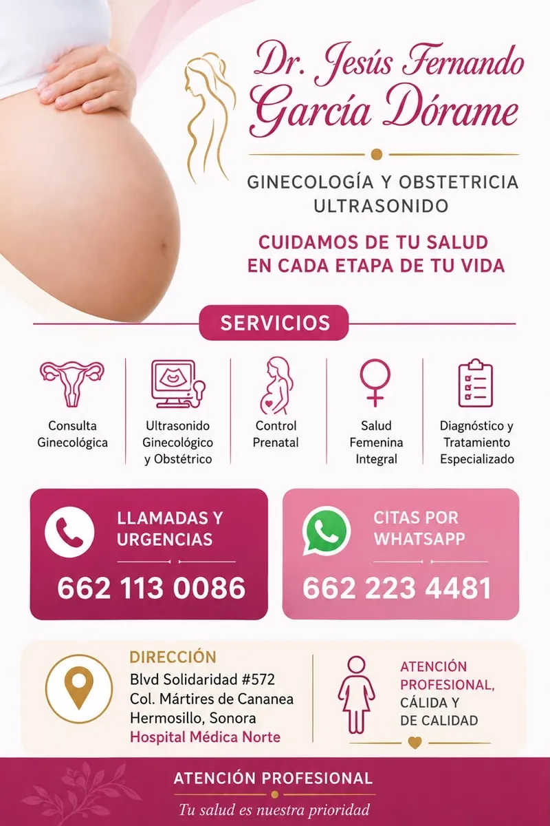 Foto 1 de Dr. Control Prenatal, por Gineco- Control Prenatal Hermosillo