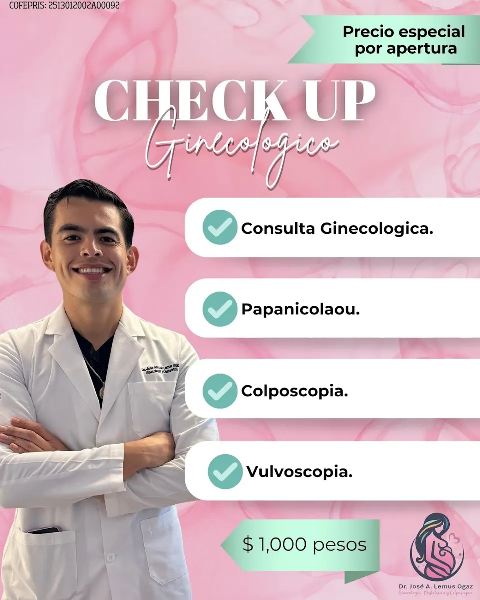 Foto 1 de Dr. José Antonio Lemus Ogaz, por Dr. José Antonio Lemus Ogaz - Ginecologia/Obstetricia