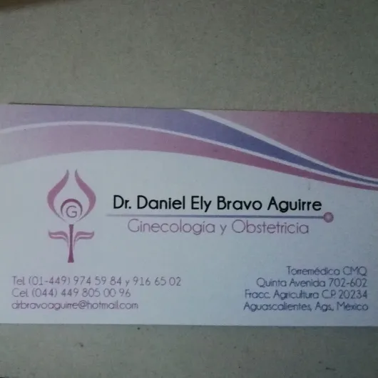 Foto 1 de Dr. Daniel Ely Bravo Aguirre, por Dr. Daniel Ely Bravo Aguirre, Ginecólogo