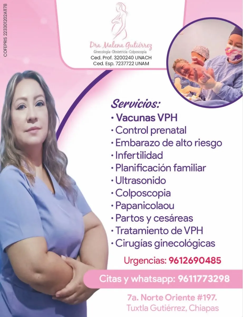 Foto 4 de Dra. GINECOLOGICO Maria Elena Gutiérrez Villafuerte, por CONSULTORIO GINECOLOGICO Dra Maria Elena Gutiérrez Villafuerte
