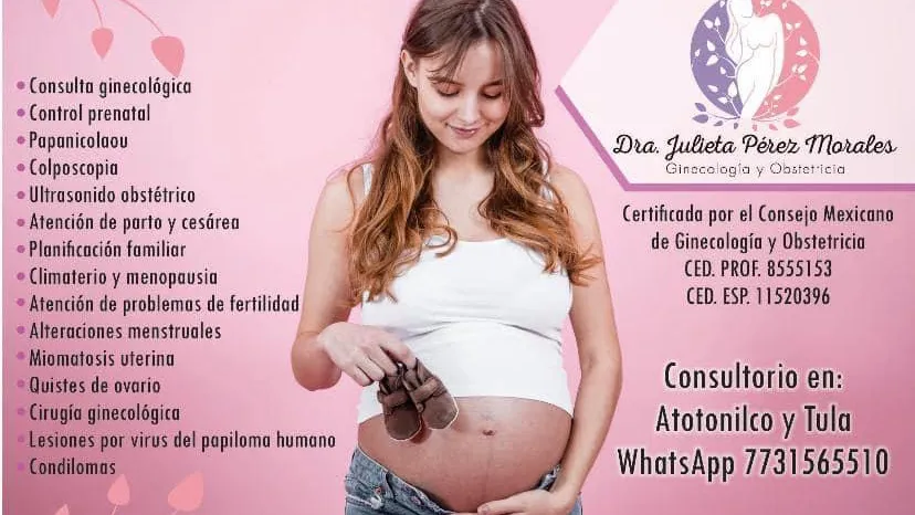 Foto 1 de Dra. Julieta Pérez Morales, por Dra. Julieta Pérez Morales Ginecología y Obstetricia