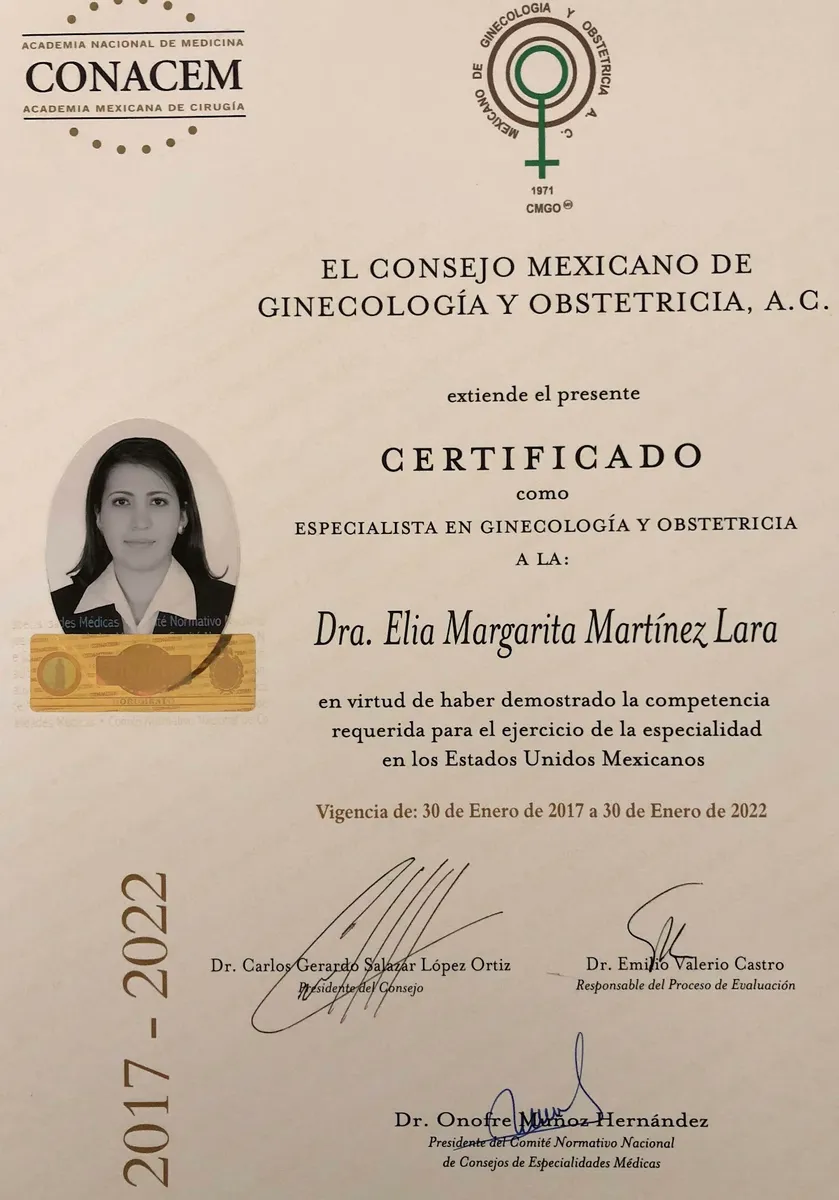 Foto 2 de Dra. Elia Margarita Martínez Lara., por GINEFET / Dra. Elia Margarita Martínez Lara. GINECOLOGIA Y OBSTETRICIA