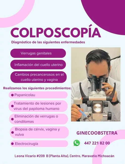 Foto 2 de Ginecología y Obstetricia, Colposcopía, por Ginecología y Obstetricia, Colposcopía