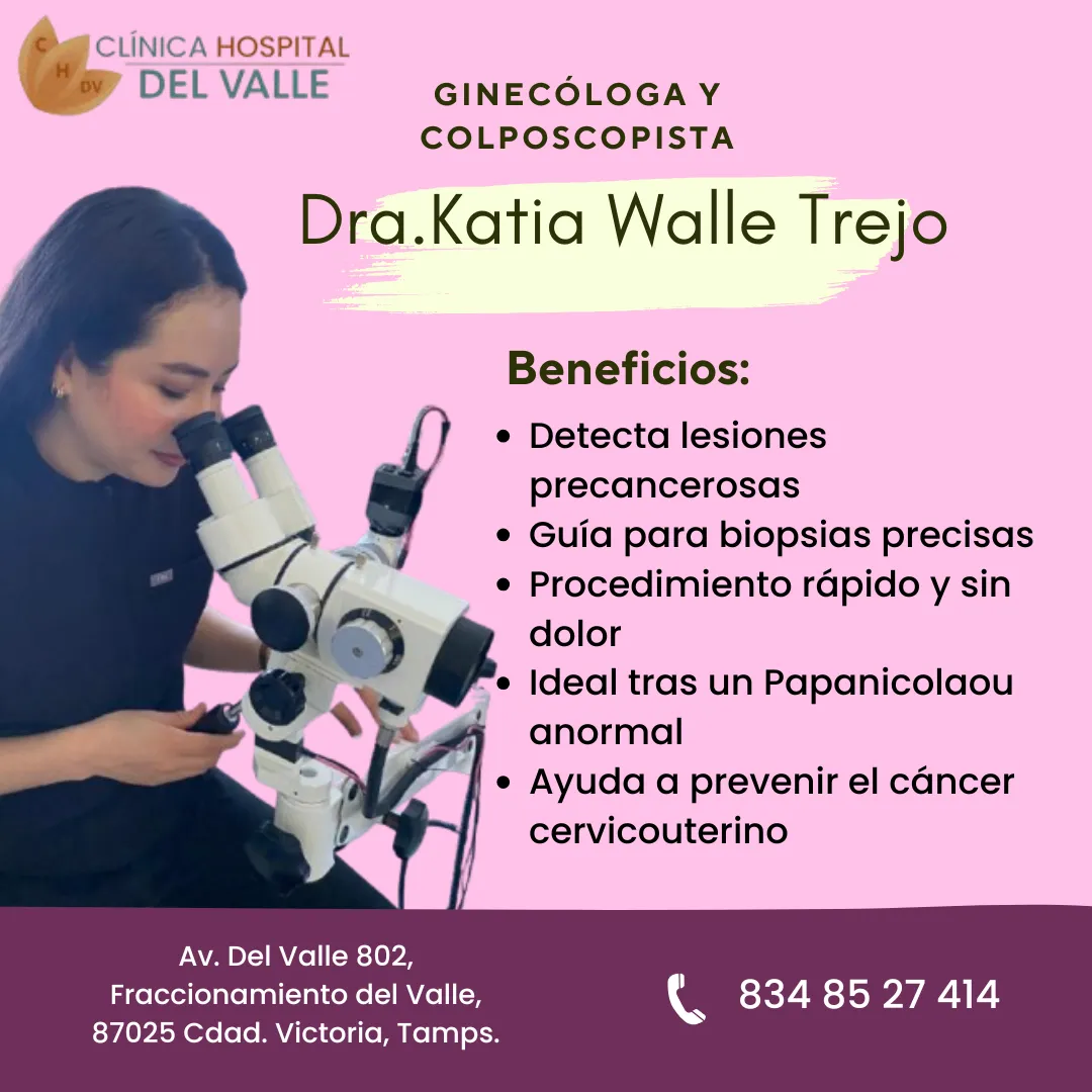 Foto 4 de Dra. Katia Walle Trejo, por Dra. Katia Walle Trejo Ginecología y Obstetricia - Colposcopia