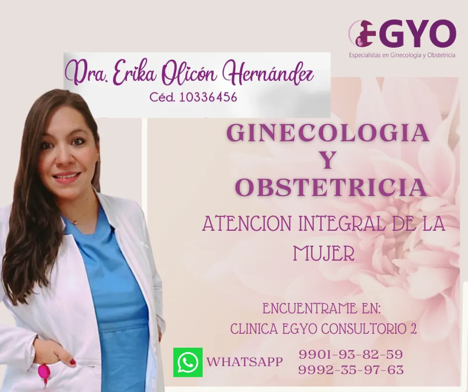 Foto 1 de Dra. Erika Olicón Hernández, por Dra. Erika Olicón Hernández GINECOLOGA Y OBSTETRA