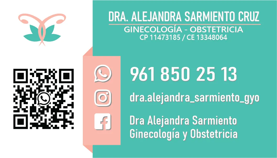 Foto 3 de Dra. Alejandra Sarmiento Cruz, por Dra. Alejandra Sarmiento Cruz - Ginecología y Obstetricia