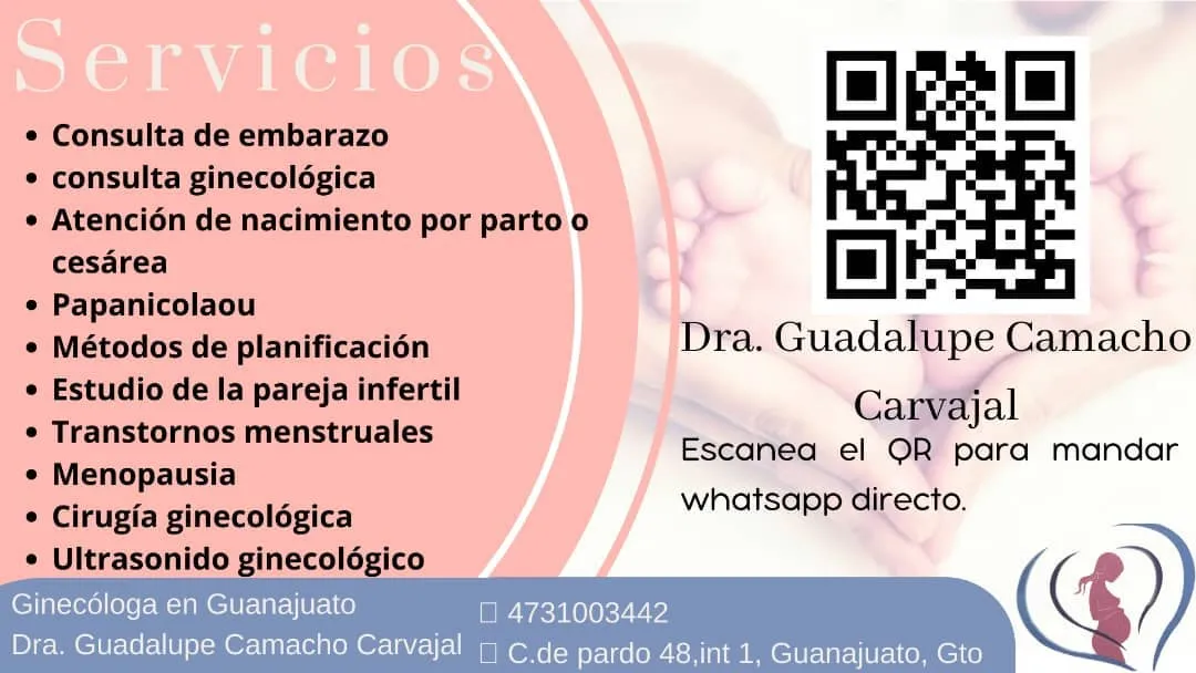 Foto 4 de Dra. Guadalupe Camacho Carvajal., por Dra. Guadalupe Camacho Carvajal. Ginecóloga en Guanajuato