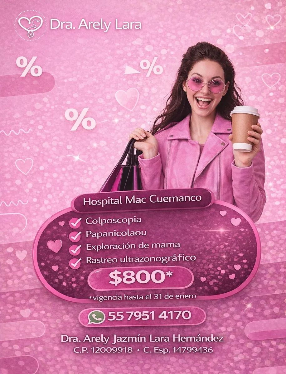 Foto 3 de Dra. Arely Lara, por Dra. Arely Lara - Ginecología, Menopausia, Colpos