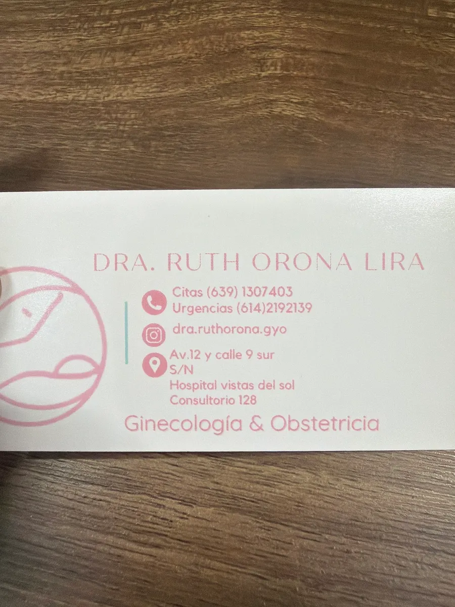 Foto 1 de Dra. Ruth Haydee Orona Lira, por Dra. Ruth Haydee Orona Lira